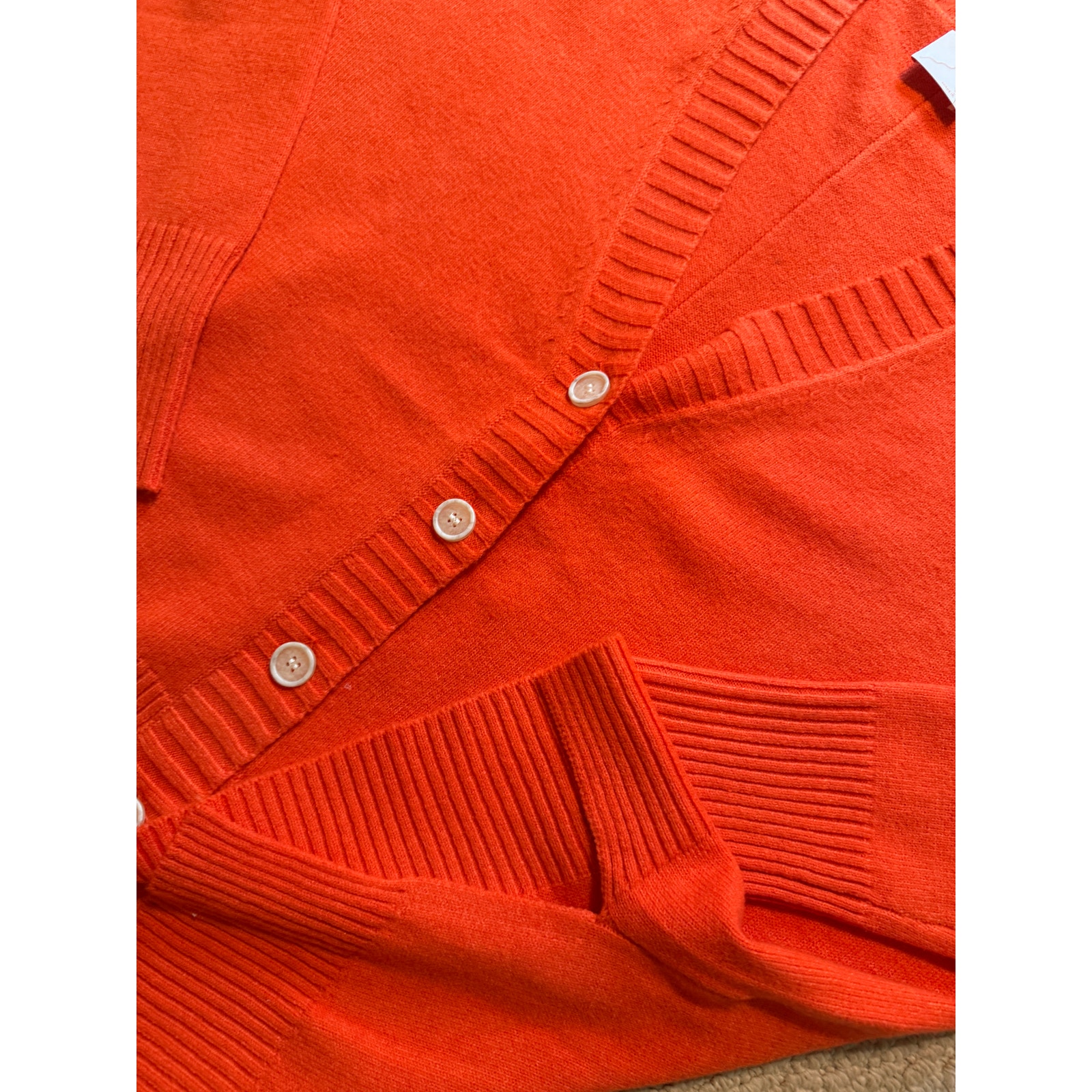 Nwt Kerisma Gwendyth Cardigan Orange Flame V Neck S/M $108 Retail — image 8 of 8